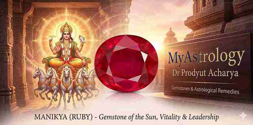 মাণিক্য চুনি রত্ন Ruby Gemstone Vedic Astrology Sun Graha Benefits