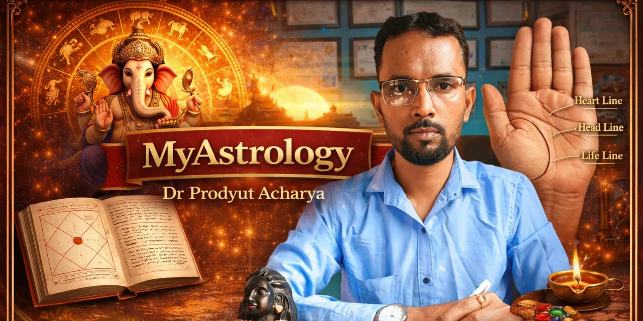 হস্তরেখা বিচার করছেন ড. প্রদ্যুৎ আচার্য, রাণাঘাট