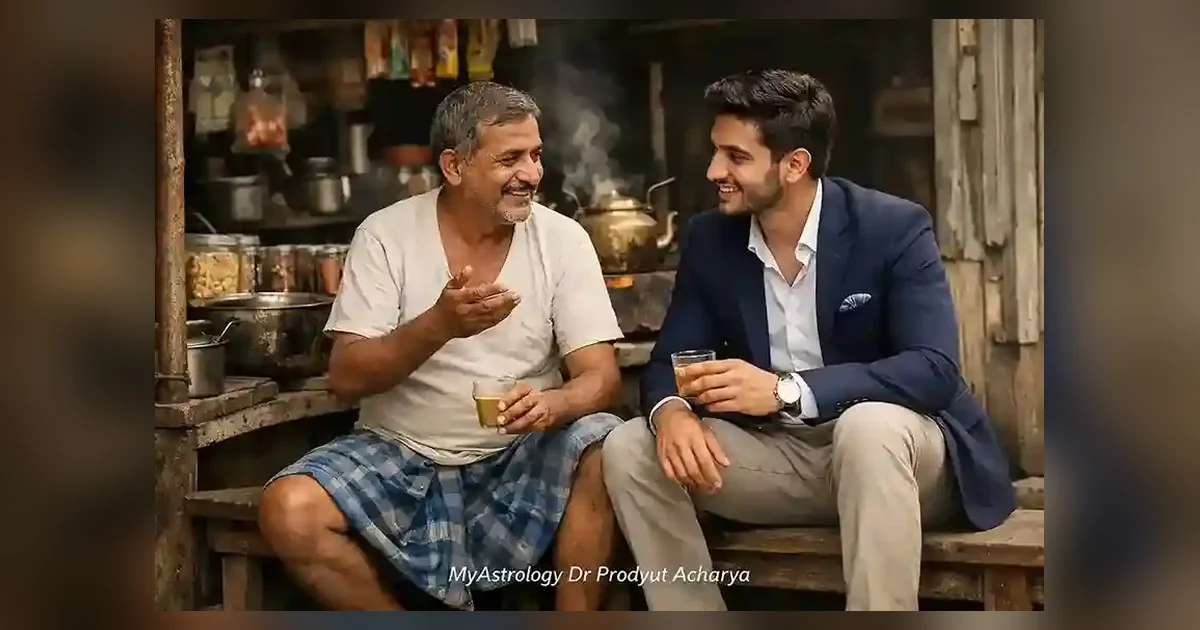 চায়ের দোকানে দুজন মানুষের কথোপকথন — তৃপ্তি ও মানসিক শান্তির গল্প